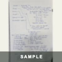 Small obscured sample of the non-invoice note